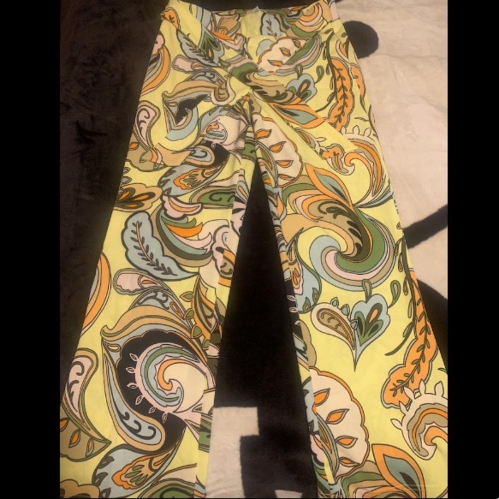 Fashion Nova Multicoloured Flare Pants